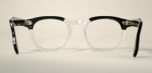 PLASTIC VINTAGE EYEGLASSES BACK photo, under 350 kb