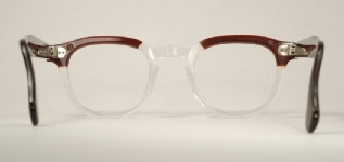 PLASTIC VINTAGE EYEGLASSES BACK photo, under 350 kb