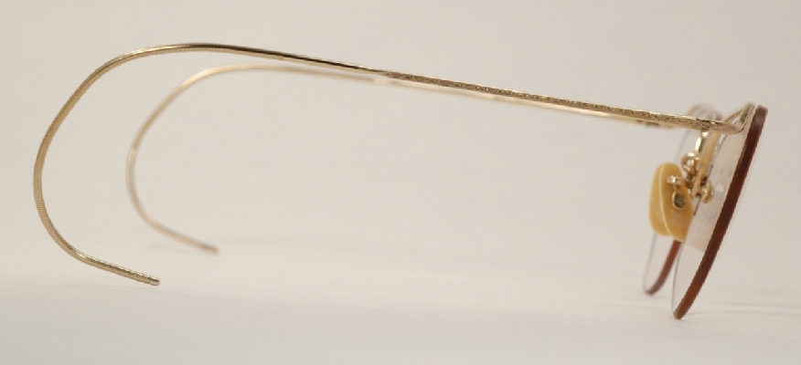Numont Rim Optometrist Attic - AO GOLD NUMONT HALF-RIM SEMI-RIMLESS WIRE RIM ...